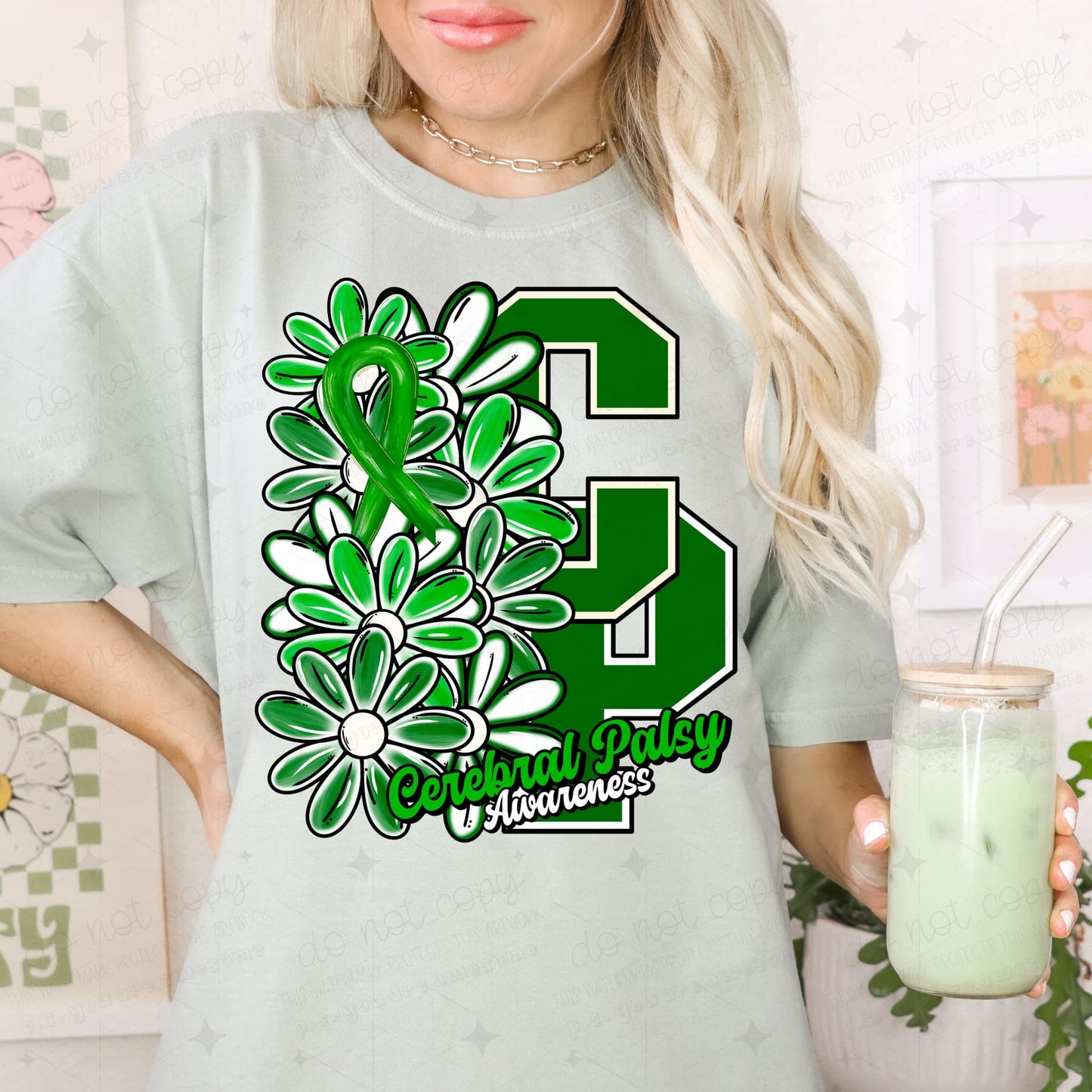 Cerebral Palsy Awareness floral-Ollie & Co.