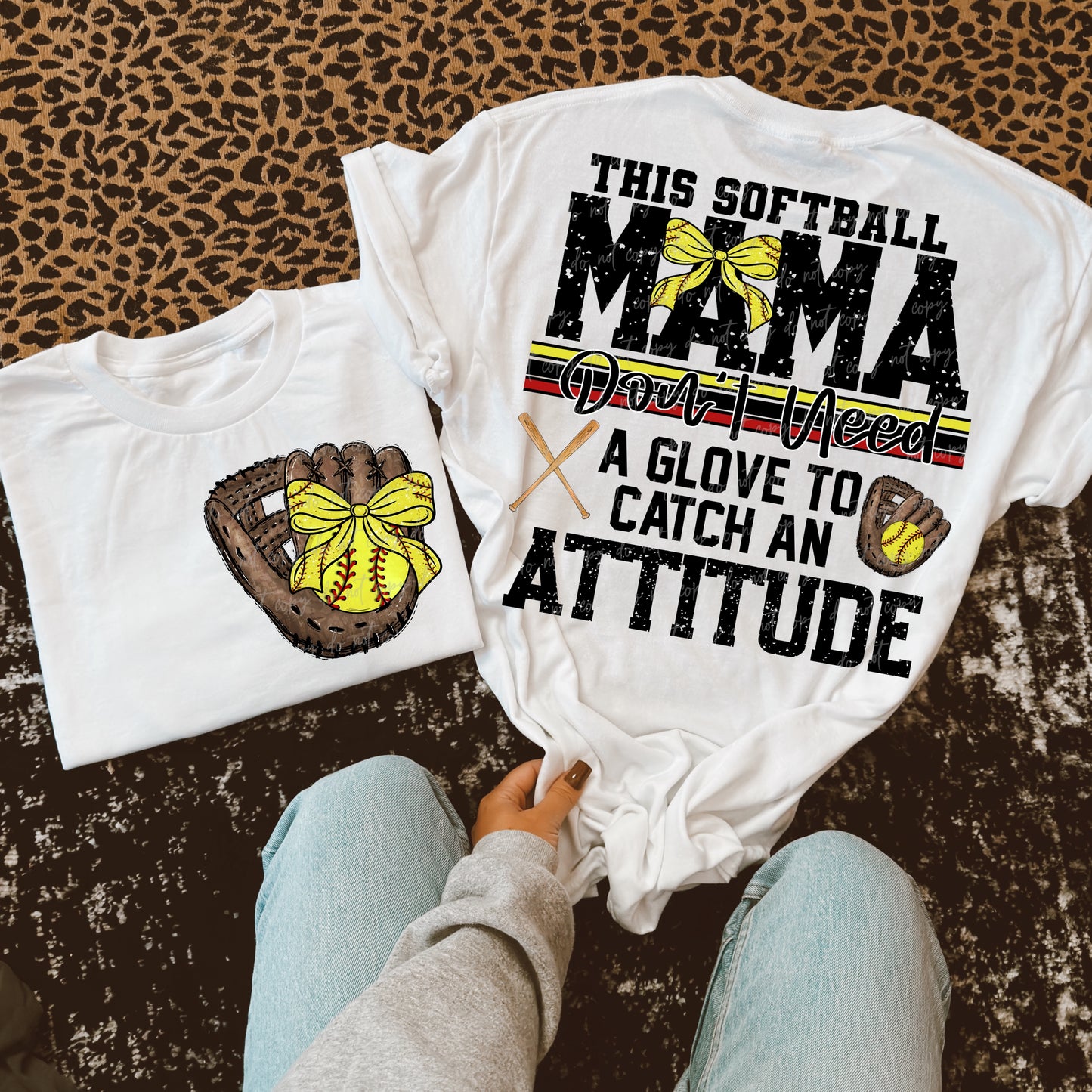 Softball Custom Name Attitude-Ollie & Co.