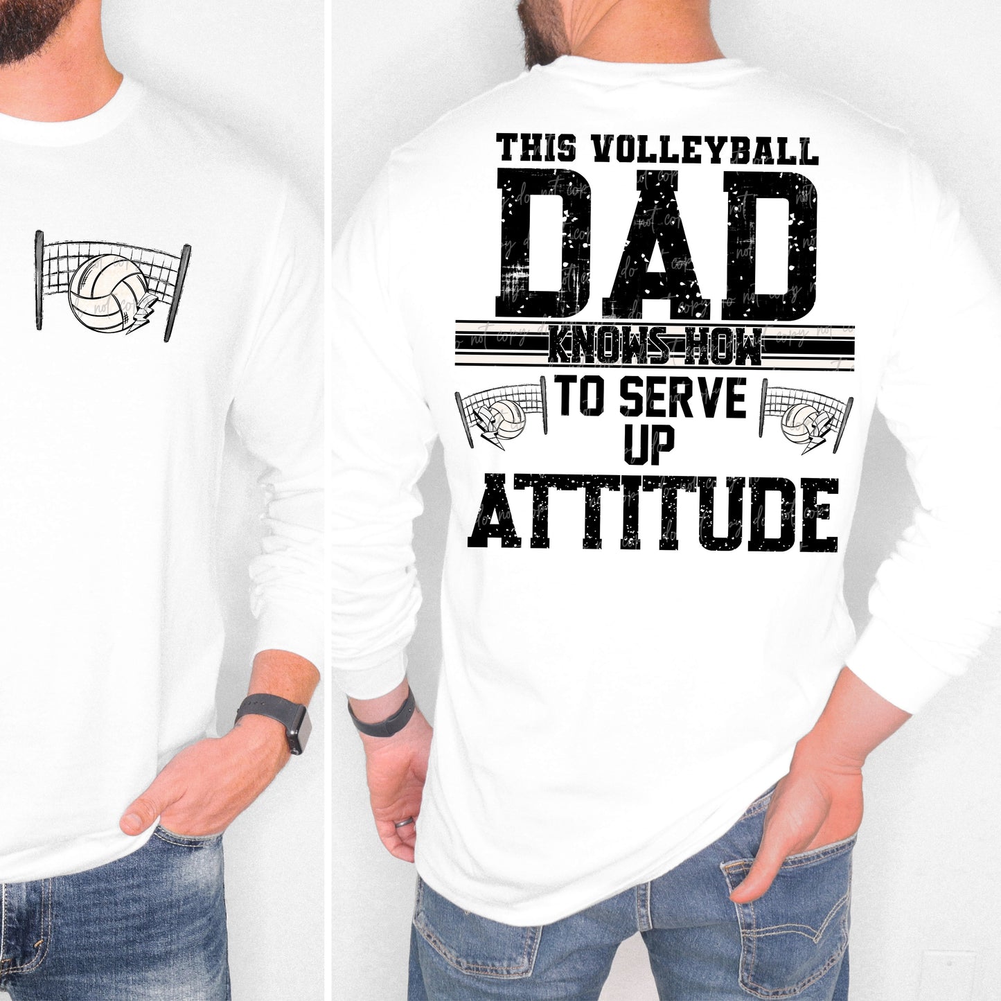 Volleyball Custom Name Attitude-Ollie & Co.