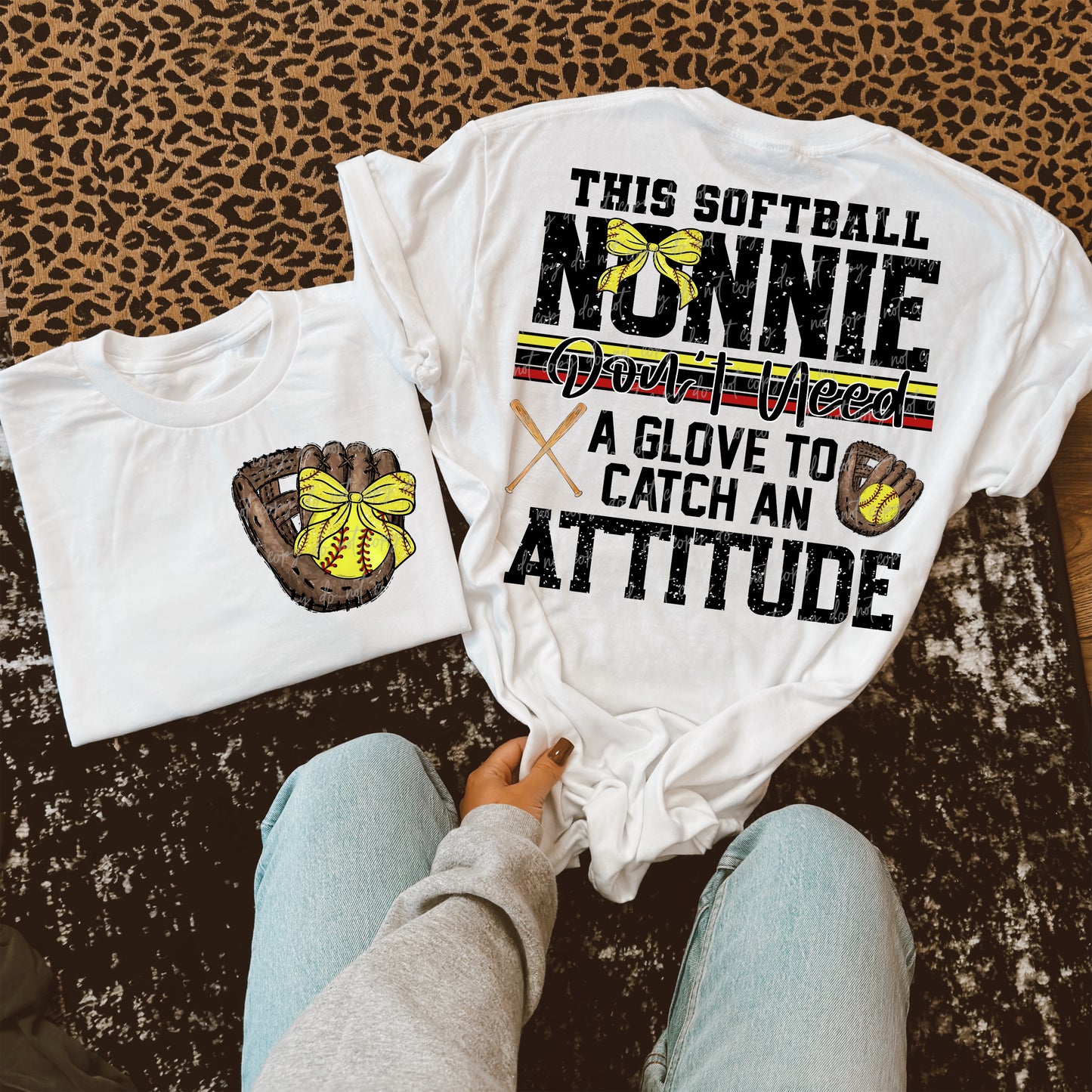 Softball Custom Name Attitude-Ollie & Co.