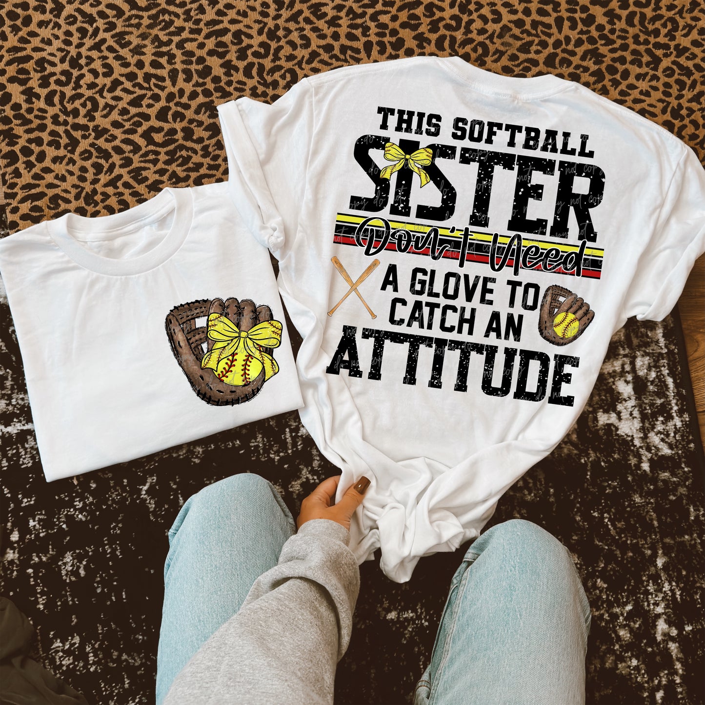 Softball Custom Name Attitude-Ollie & Co.