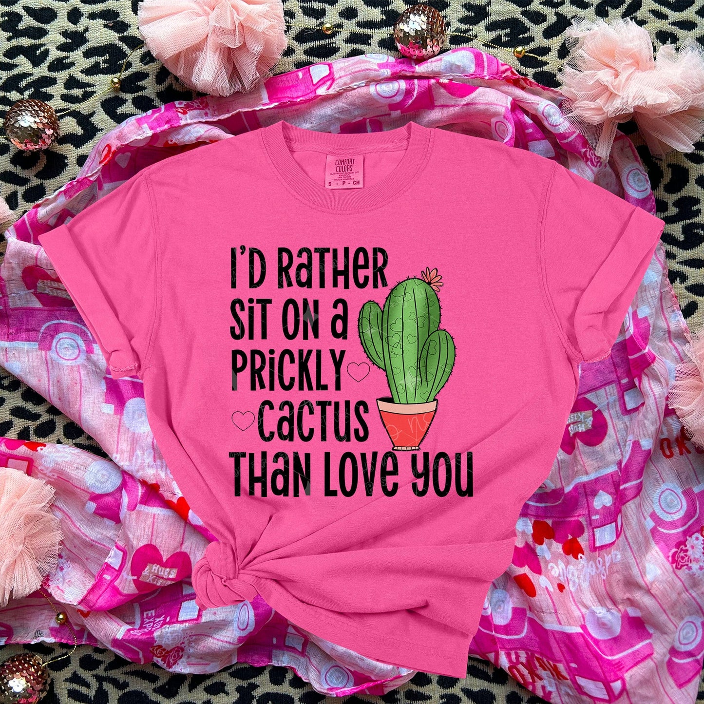 I'd rather sit on a prickly cactus than love you-Ollie & Co.