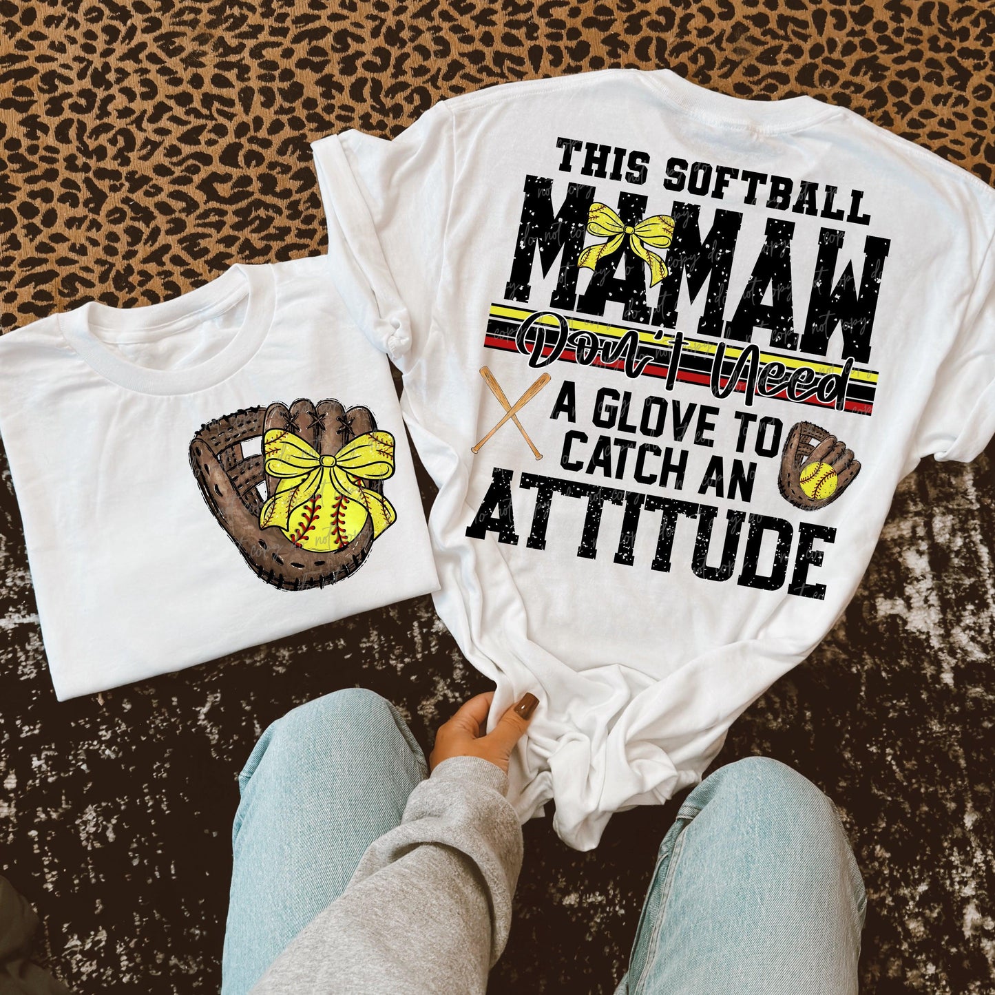 Softball Custom Name Attitude-Ollie & Co.