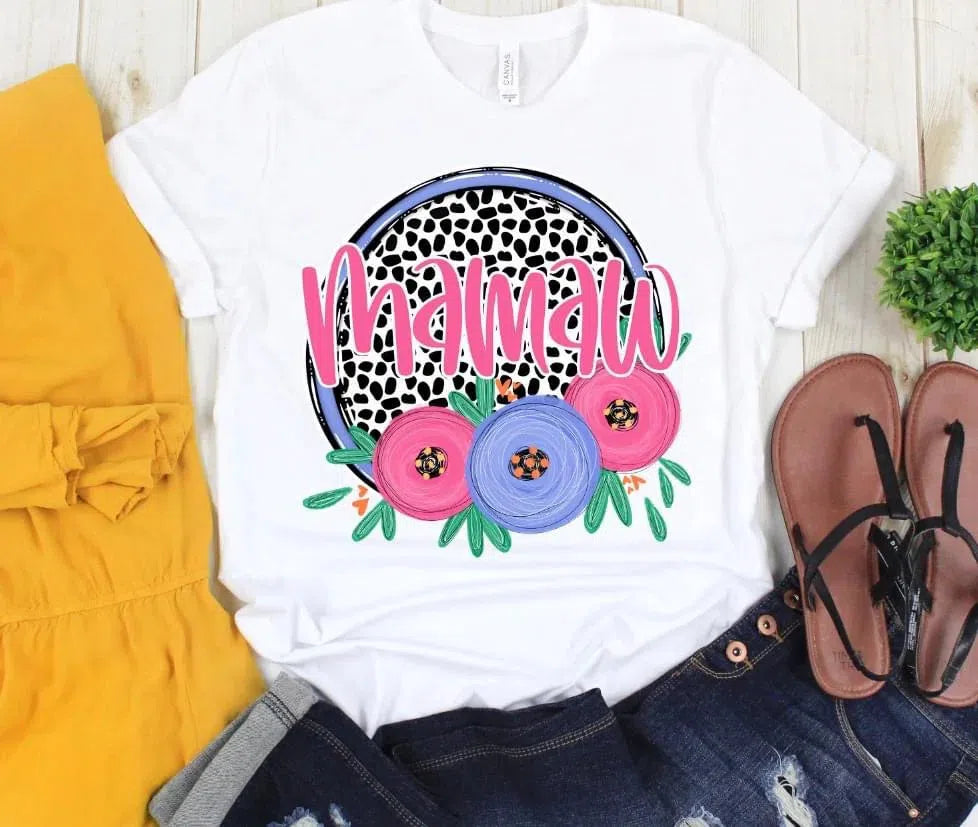 Dot & Floral Mom Names-Ollie & Co.