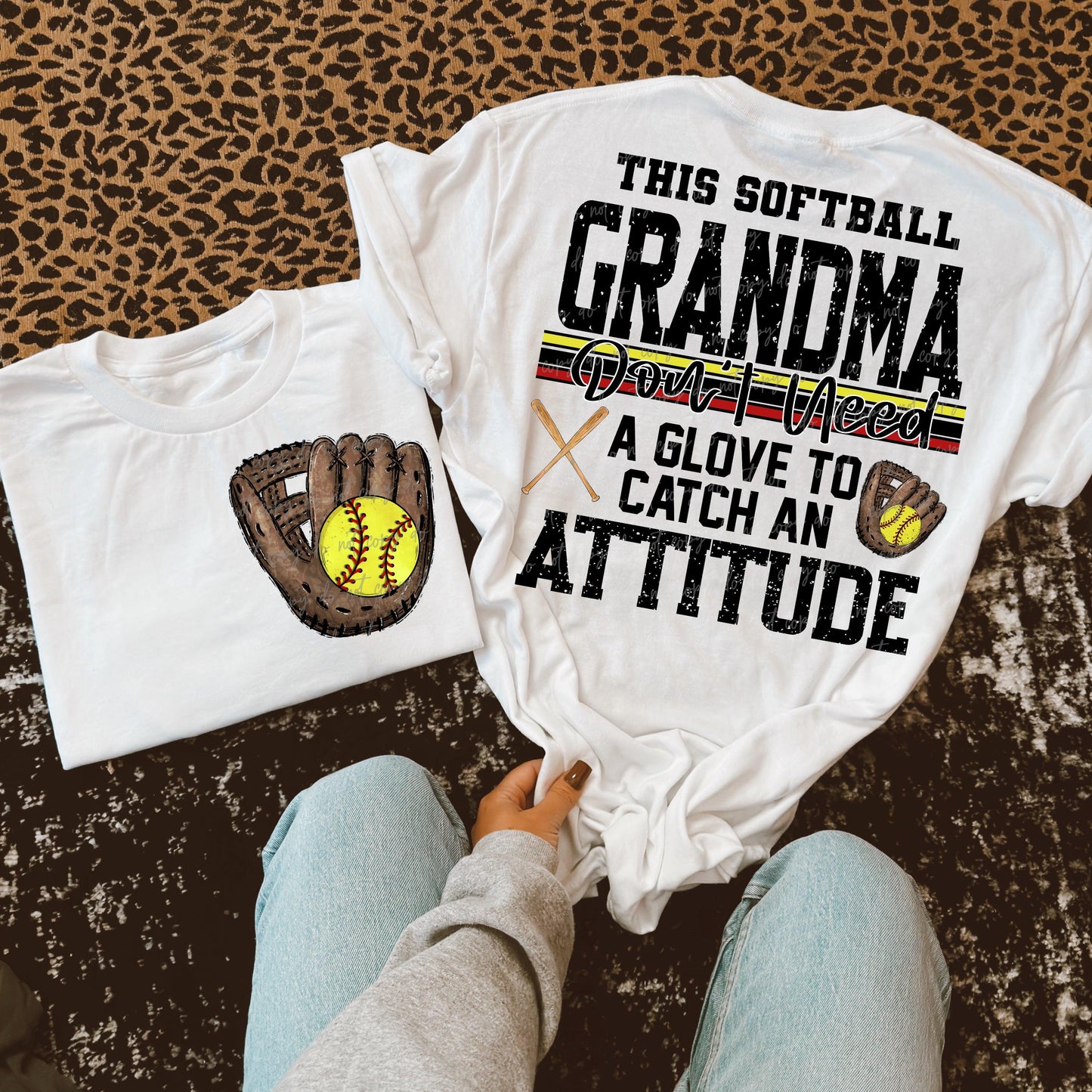 Softball Custom Name Attitude-Ollie & Co.