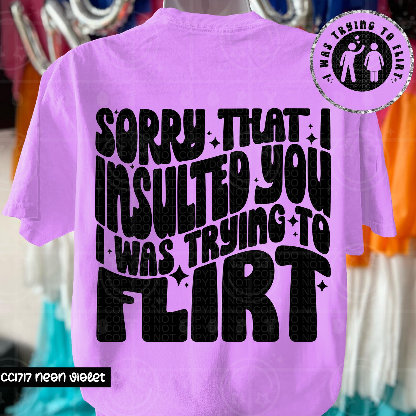 Sorry that I insulted you I was trying to flirt