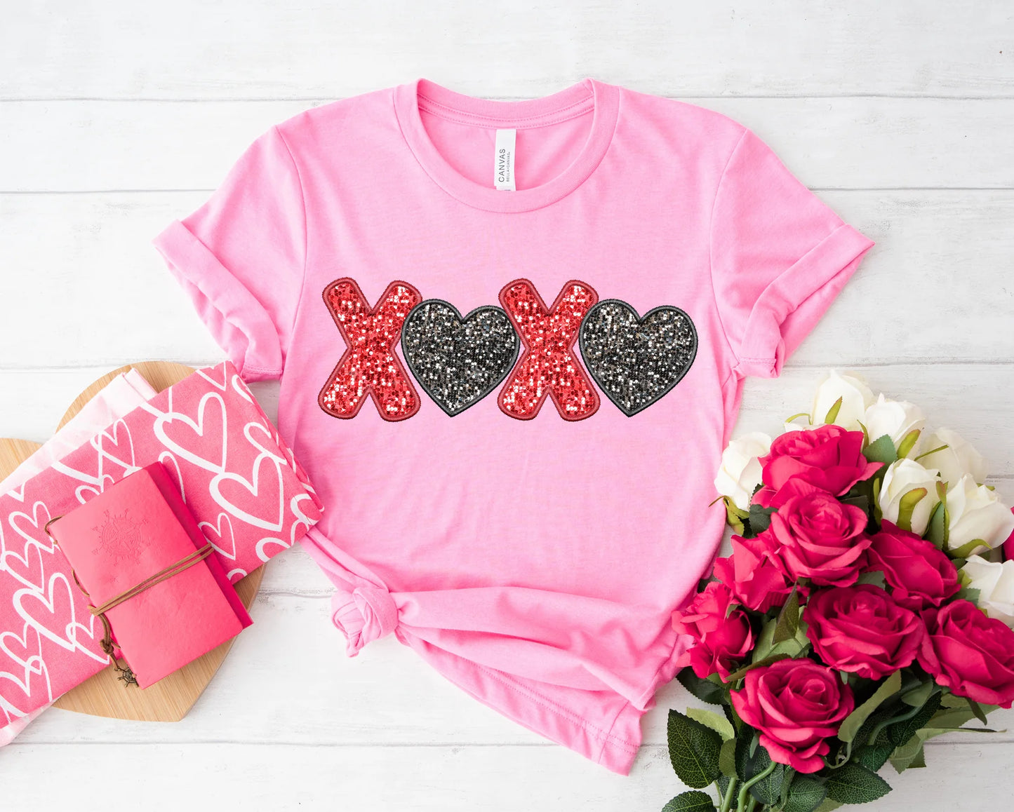 XOXO Faux Embroidery-Ollie & Co.