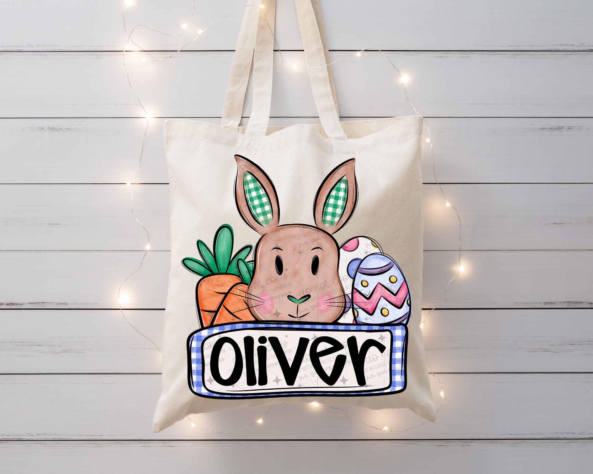 Easter Names Tote Bag-Ollie &amp; Co.