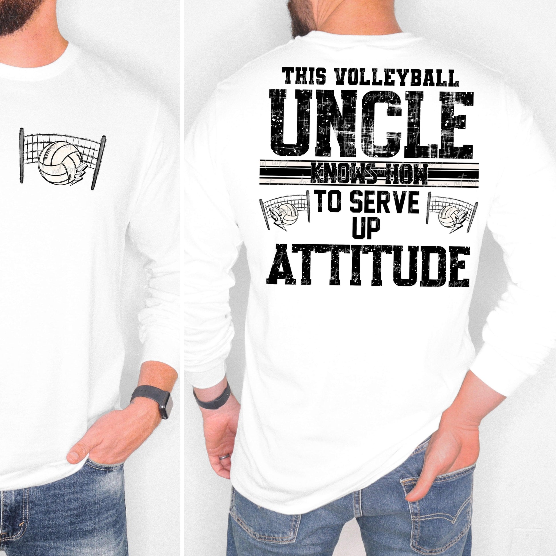 Volleyball Custom Name Attitude-Ollie &amp; Co.
