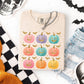 PASTEL JACK O LANTERNS - FAUX GLITTER