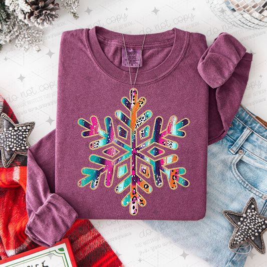 BRUSHSTROKE SNOWFLAKE