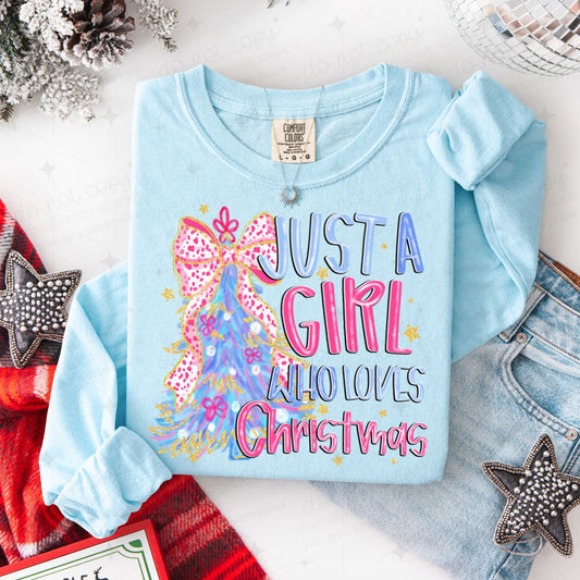 COQUETTE JUST A GIRL WHO LOVES CHRISTMAS