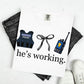 COQUETTE HE'S WORKING. - POLICE OFFICER