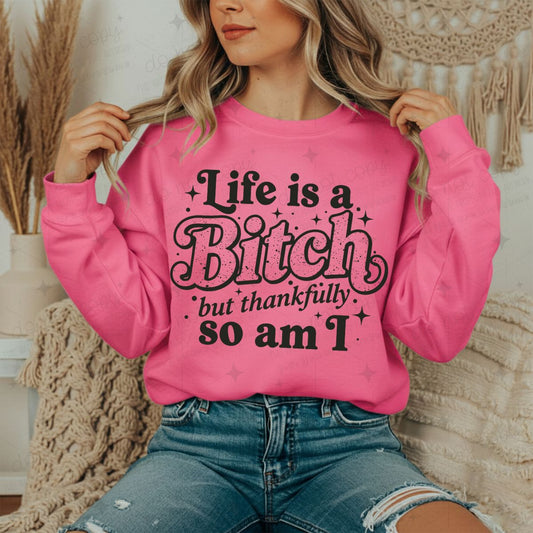LIFE IS A BITCH BUT THANKFULLY SO AM I