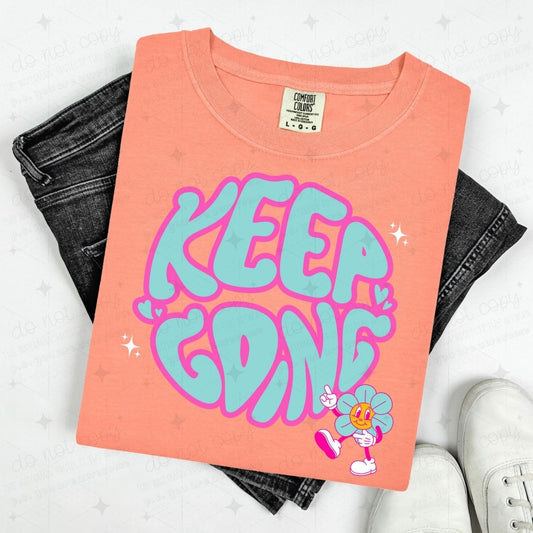 KEEP GOING - SMILEY FACE FLOWER