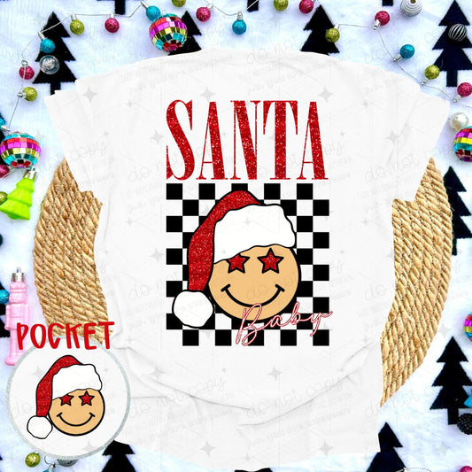 SANTA BABY - FAUX GLITTER