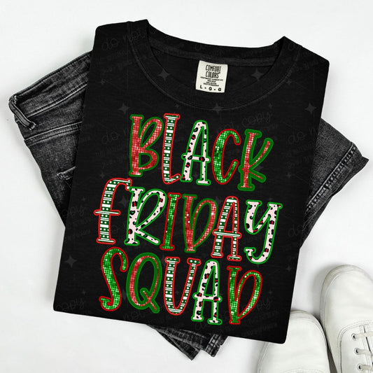 BLACK FRIDAY SQUAD - FAUX SEQUIN