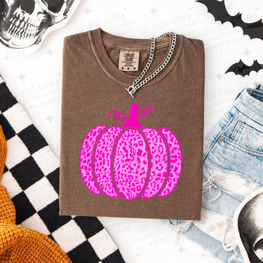 PINK ANIMAL PRINT PUMPKIN