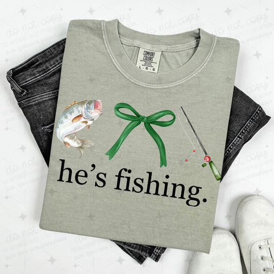 COQUETTE HE'S FISHING.