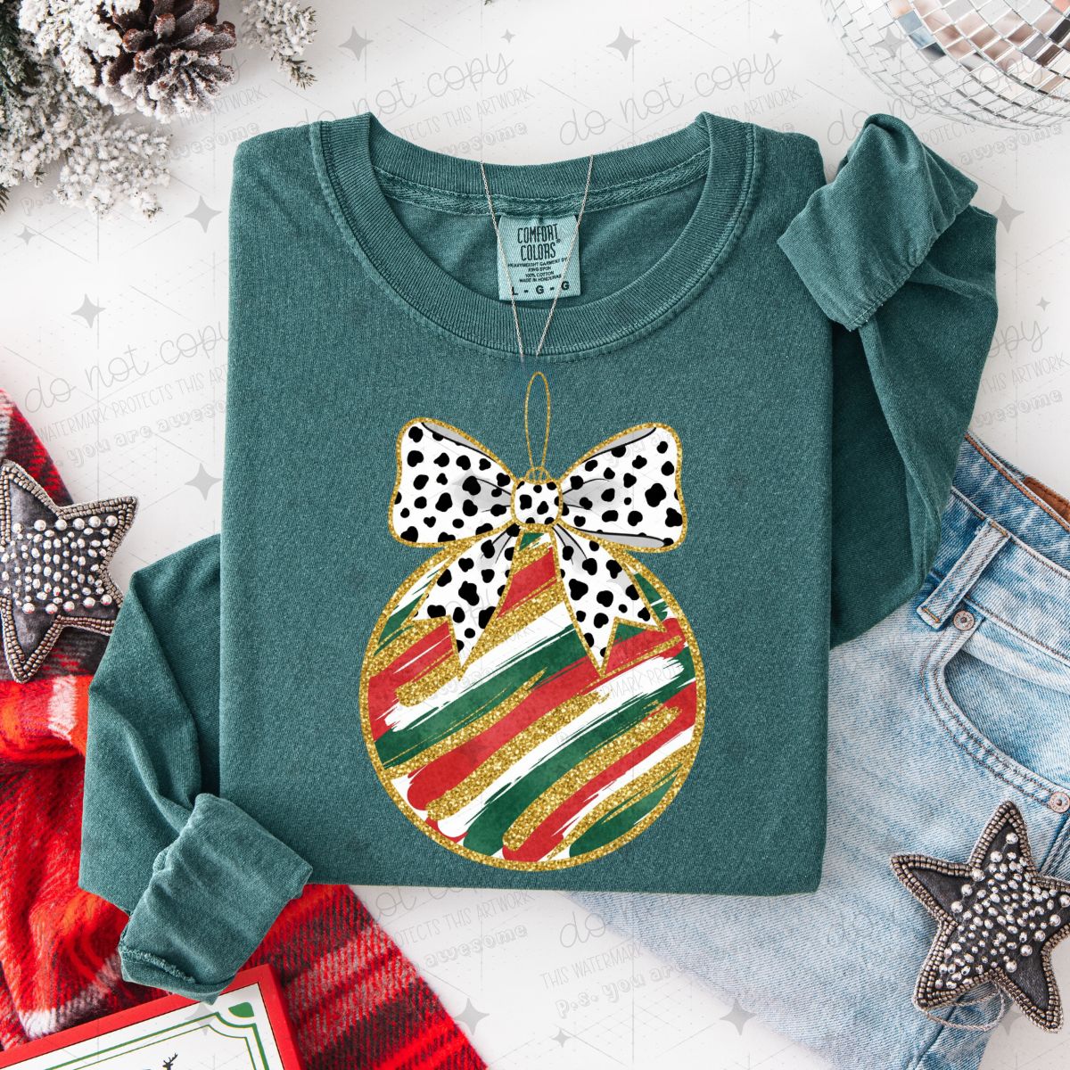 COQUETTE BRUSHSTROKE ORNAMENT