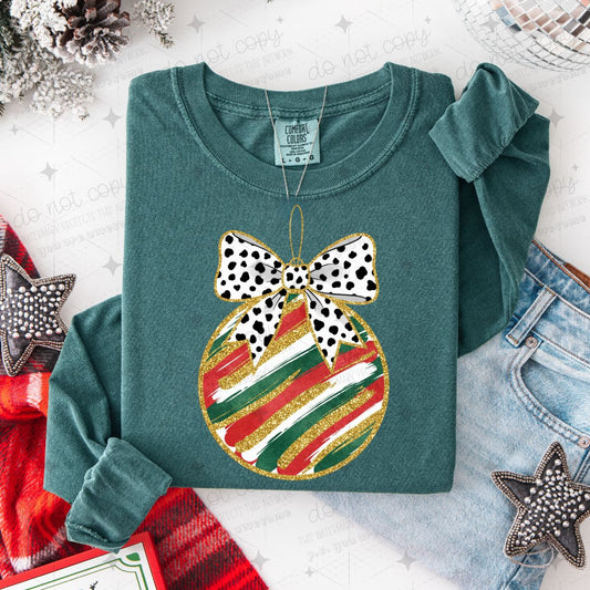 COQUETTE BRUSHSTROKE ORNAMENT