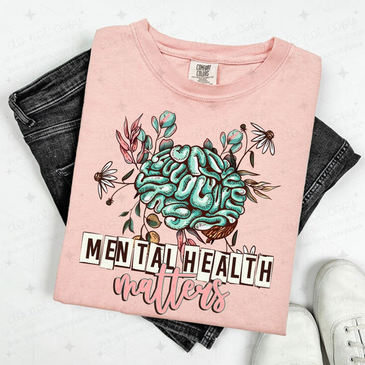 MENTAL HEALTH MATTERS - FLORAL BRAIN