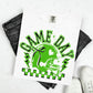 COQUETTE GAME DAY - GREEN OUTLINE/BLACK