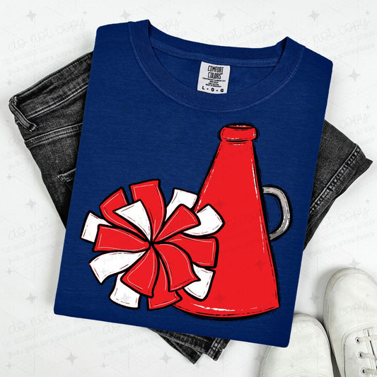 POMPOM & MEGAPHONE - RED