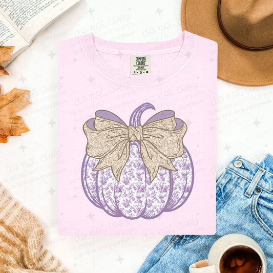 COQUETTE PURPLE FLORAL PUMPKIN