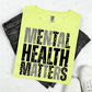 MENTAL HEALTH MATTERS - CHECKERED + STAR LETTERS