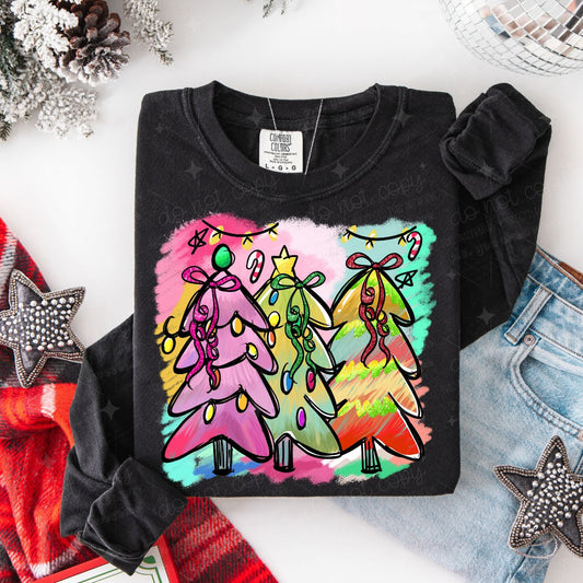 COQUETTE WATERCOLOR TREES