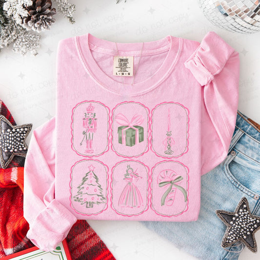 COQUETTE PINK CHRISTMAS FRAMES