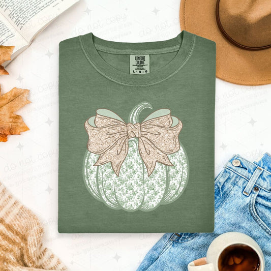 COQUETTE GREEN FLORAL PUMPKIN