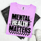 MENTAL HEALTH MATTERS - GRUNGE + CHECKERED STARS