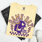 COQUETTE GAME DAY - PURPLE OUTLINE/YELLOW