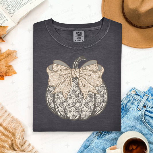 COQUETTE GRAY FLORAL PUMPKIN