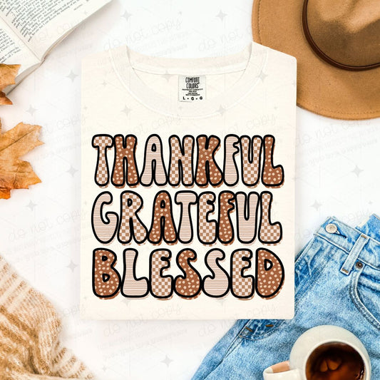 GRATEFUL THANKFUL BLESSED
