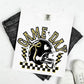 COQUETTE GAME DAY - BLACK OUTLINE/GOLD