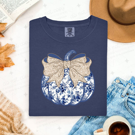 COQUETTE NAVY FLORAL PUMPKIN