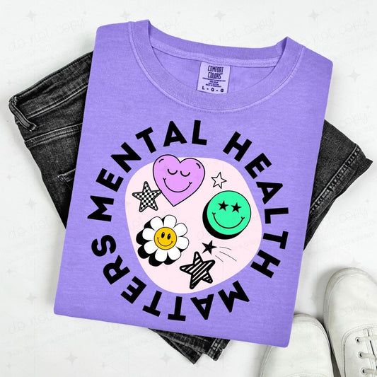 MENTAL HEALTH MATTERS - SMILEY FACES + STARS