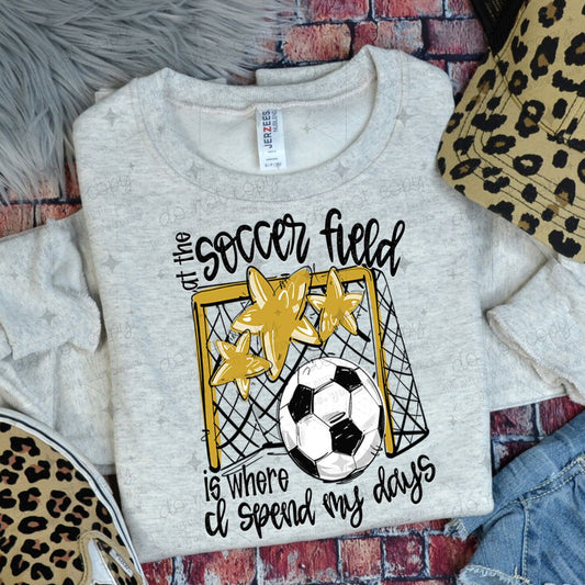 AT THE SOCCER FIELD IS WHERE I SPEND MY DAYS - VEGAS GOLD