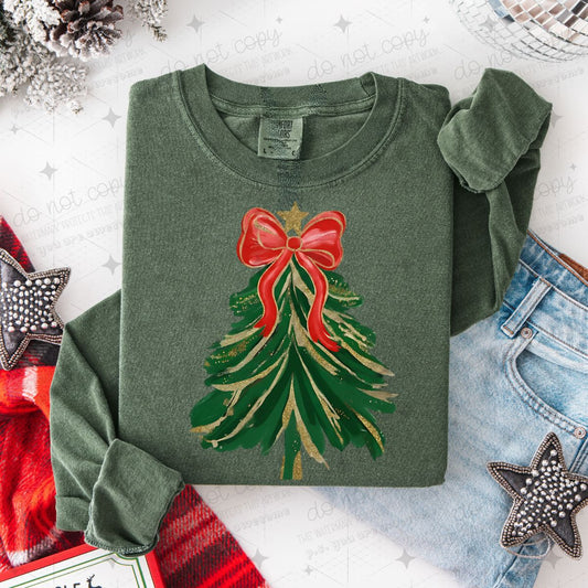 COQUETTE BRUSHSTROKE CHRISTMAS TREE