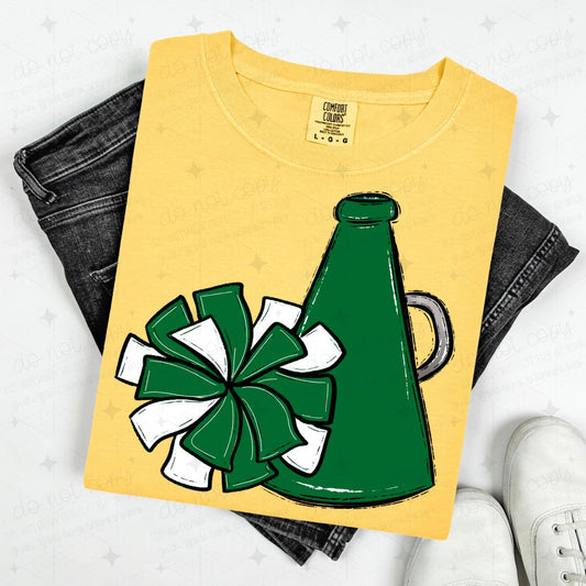 POMPOM & MEGAPHONE - KELLY GREEN