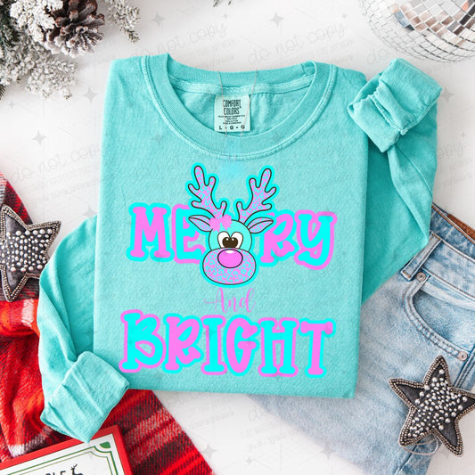 COQUETTE MERRY & BRIGHT WITH REINDEER