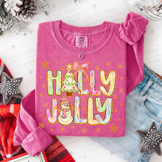 COQUETTE HOLLY JOLLY - FAUX GLITTER
