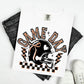 COQUETTE GAME DAY - BLACK OUTLINE/ORANGE