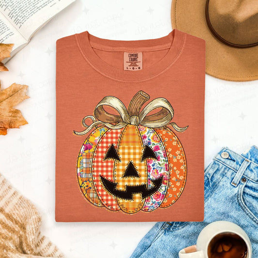 COQUETTE PATCH WORK JACK O LANTERN