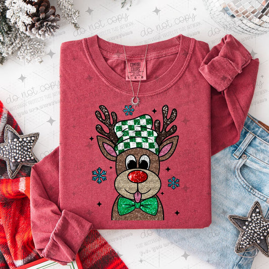 REINDEER - FAUX GLITTER