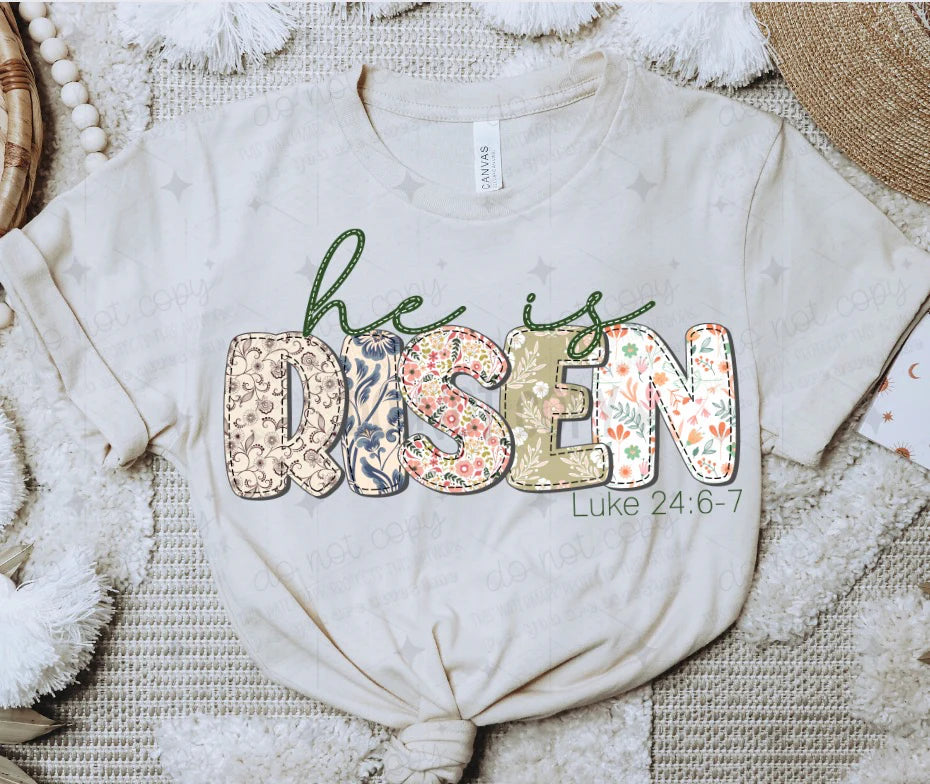 He is Risen Luke 24:6-7 Ollie & Co Exclusive-Ollie &amp; Co.