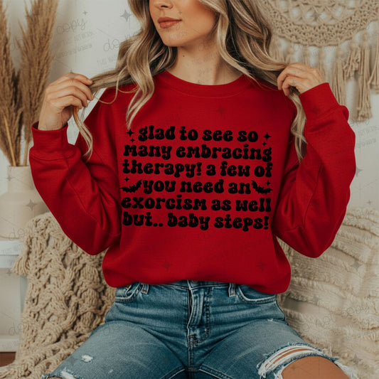 GLAD TO SEE SO MANY EMBRACING THERAPY!